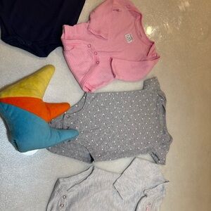 Pink and Gray Kids Pajama Set